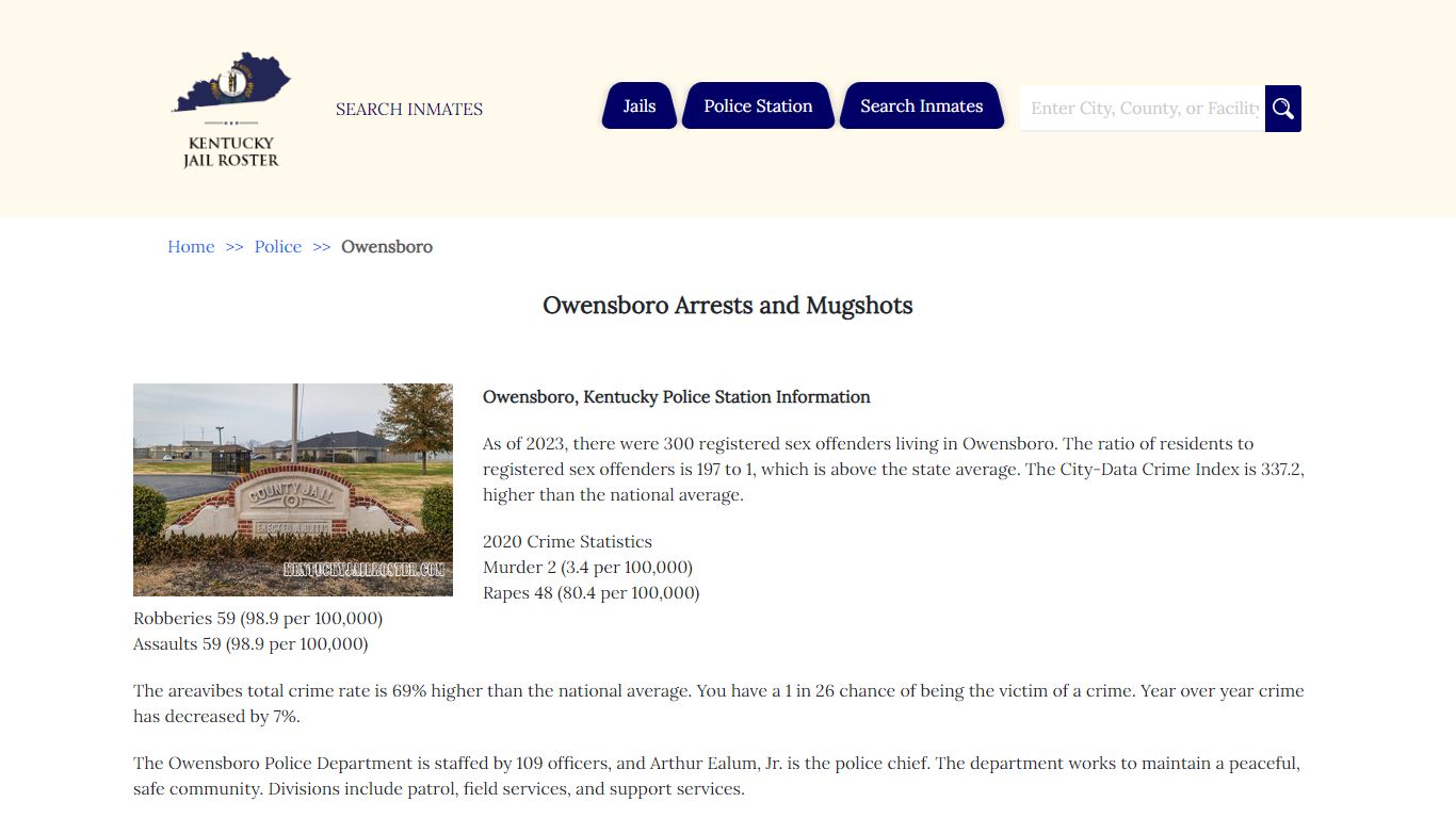 Owensboro Arrests and Mugshots | Jail Roster Search